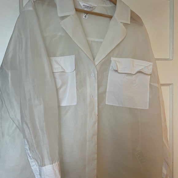 Blouse transparente blanche, 2x Additionelle - Picture 3 of 4